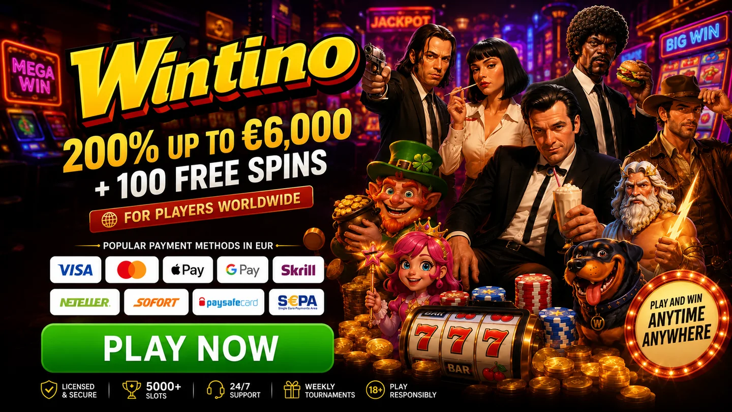 Wintino welcome bonus: 200% up to โฌ6,000 plus free spins for players worldwide
